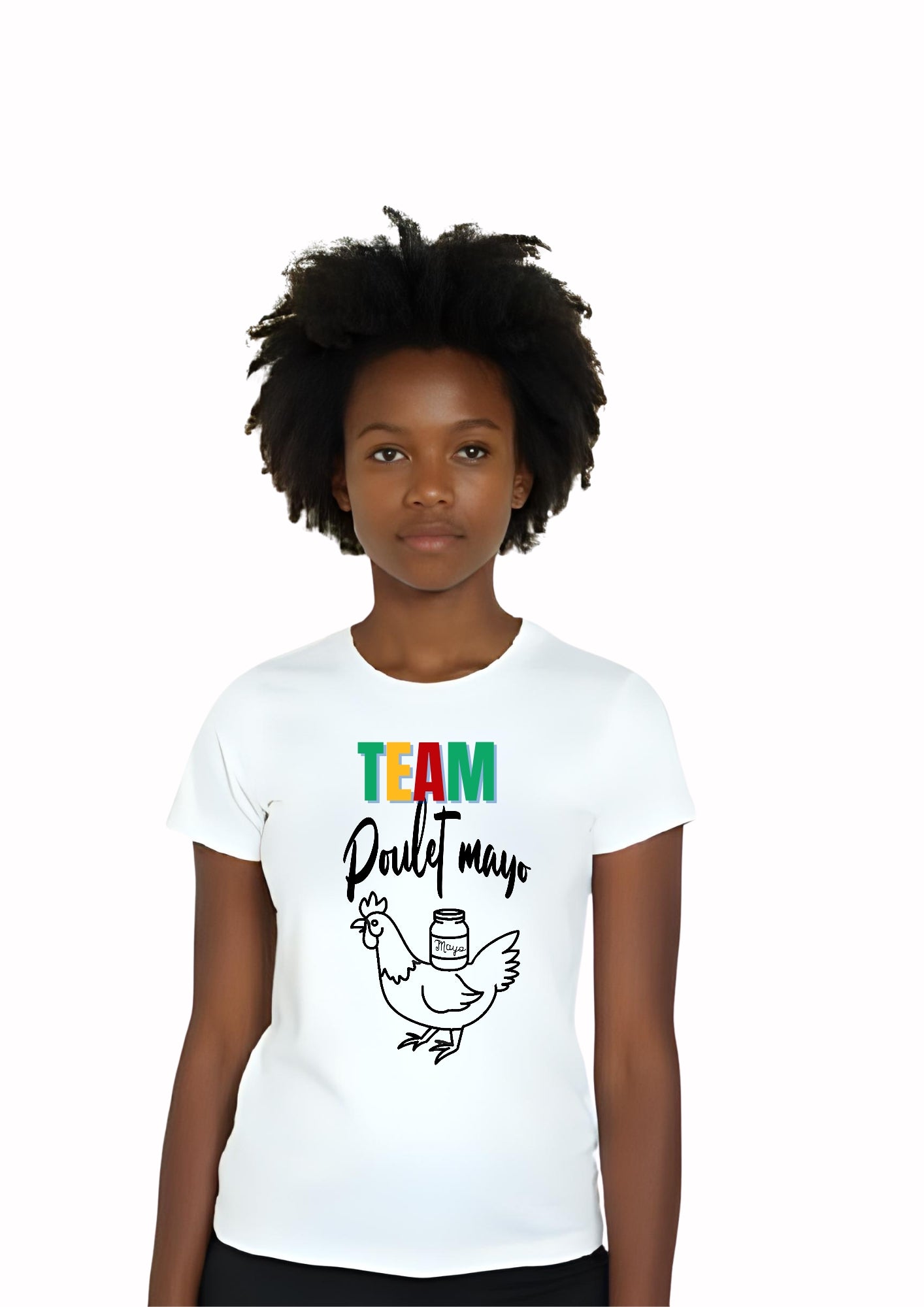 T-shirt femme POULET MAYO CONGO