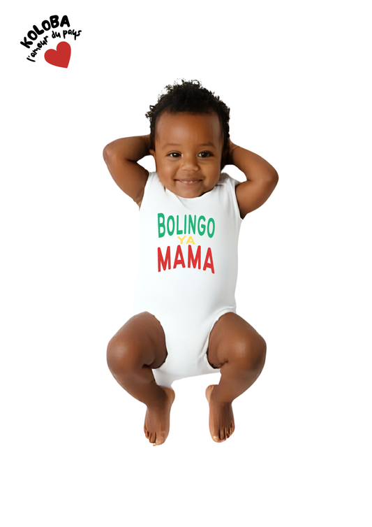 Baby jersey bodysuit BOLINGO YA MAMA CONGO
